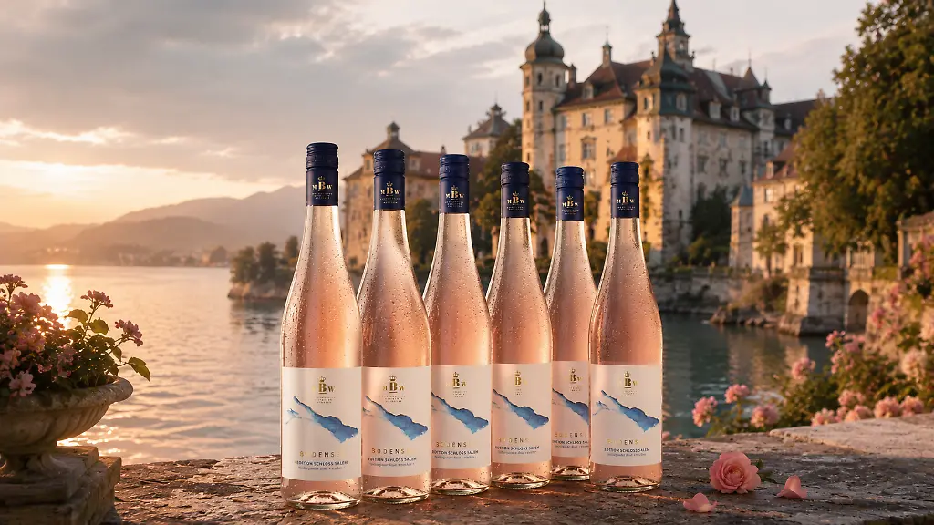 Lachsrosa-trocken-und-mit-Bodensee-Feeling-Der-Spaetburgunder-Rose-aus-der-Edition-Schloss-Salem-passt-zu-Grillabenden-Salaten-Fisch-und-lauen-Sommernaechten