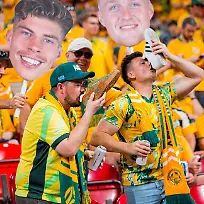 FIFA-World-Cup-WM-Weltmeisterschaft-Fussball-2026-Group-D-Australia-vs-Turkey-Australian-fans-drink-beer-from-their-shoes-ahead-of-the-FIFA-World-Cup-2026-group-stage-soccer-match-Australia-against-Turkey-in-Vancouver-Canada-13-June-2026