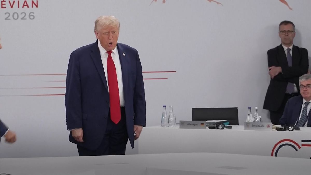 Fast eine Stunde zu spät: "Ich bin der Boss" - Trump sorgt bei G7-Gipfel für Gelächter