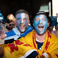 June-13-2026-Foxborough-Massachusetts-USA-Scotland-fans-warm-up-ahead-of-a-FIFA-World-Cup-WM-Weltmeisterschaft-Fussball-2026-Group-C-match-between-Haiti-and-Scotland-at-Boston-Stadium