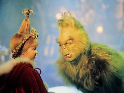 Jim Carrey Taylor Momsen Dr Seuss How The Grinch Stole Christmas 2000 Universal