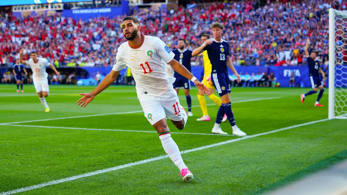 Ismael-Saibari-of-Morocco-celebrates-scoring-for-Morocco-Scotland-v-Morocco-2026-FIFA-World-Cup-WM-Weltmeisterschaft-Fussball-Group-C-Football-Boston-Stadium-Foxborough-Massachusetts-USA-19-Jun-2026Foxborough-Boston-Stadium-Massachusetts-MA-United-States-of-America-EDITORIAL-USE-ONLY-No-use-with-unauthorised-audio-video-data-fixture-lists-club-league-logos-or-live-services-Online-in-match-use-limited-to-120-images-no-video-emulation-No-use-in-betting-games-or-single-club-league-player-publications