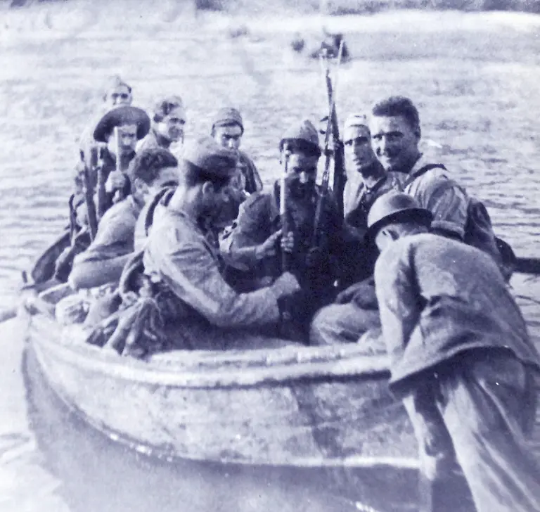 Republican-soldiers-cross-the-Erbo-River-during-the-Battle-of-the-Ebro-the-longest-and-largest-battle-of-the-Spanish-Civil-War