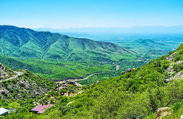 The-skyline-and-foothill-valleys-from-the-Tahtakaracha-pass-Uzbekistan