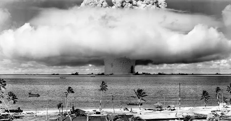 Operation-Crossroads-was-a-pair-of-nuclear-weapon-tests-conducted-by-the-United-States-at-Bikini-Atoll-in-mid-1946-They-were-the-first-nuclear-weapon-tests-since-Trinity-in-July-1945-and-the-first-detonations-of-nuclear-devices-since-the-atomic-bombing-of-Nagasaki-on-August-9-1945-The-purpose-of-the-tests-was-to-investigate-the-effect-of-nuclear-weapons-on-warships