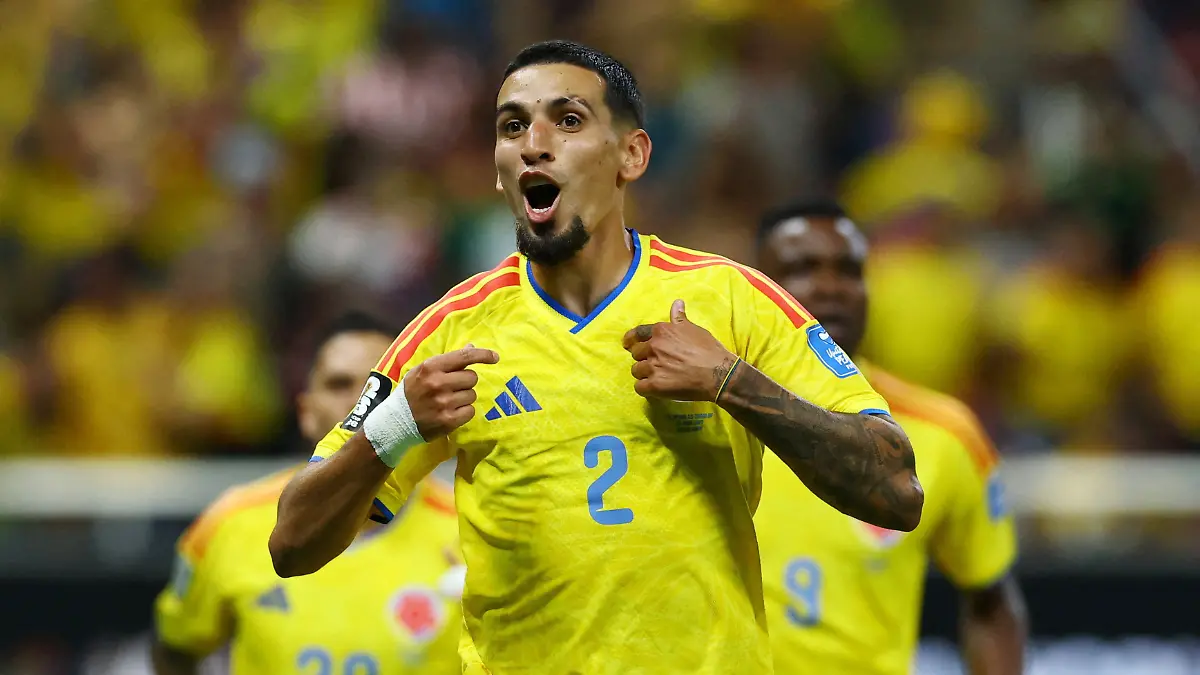 Soccer-Football-FIFA-World-Cup-2026-Group-K-Colombia-v-DR-Congo-Estadio-Guadalajara-Guadalajara-Mexico-June-23-2026-Colombia-s-Daniel-Munoz-celebrates-scoring-their-first-goal-REUTERS-Daniel-Becerril-TPX-IMAGES-OF-THE-DAY