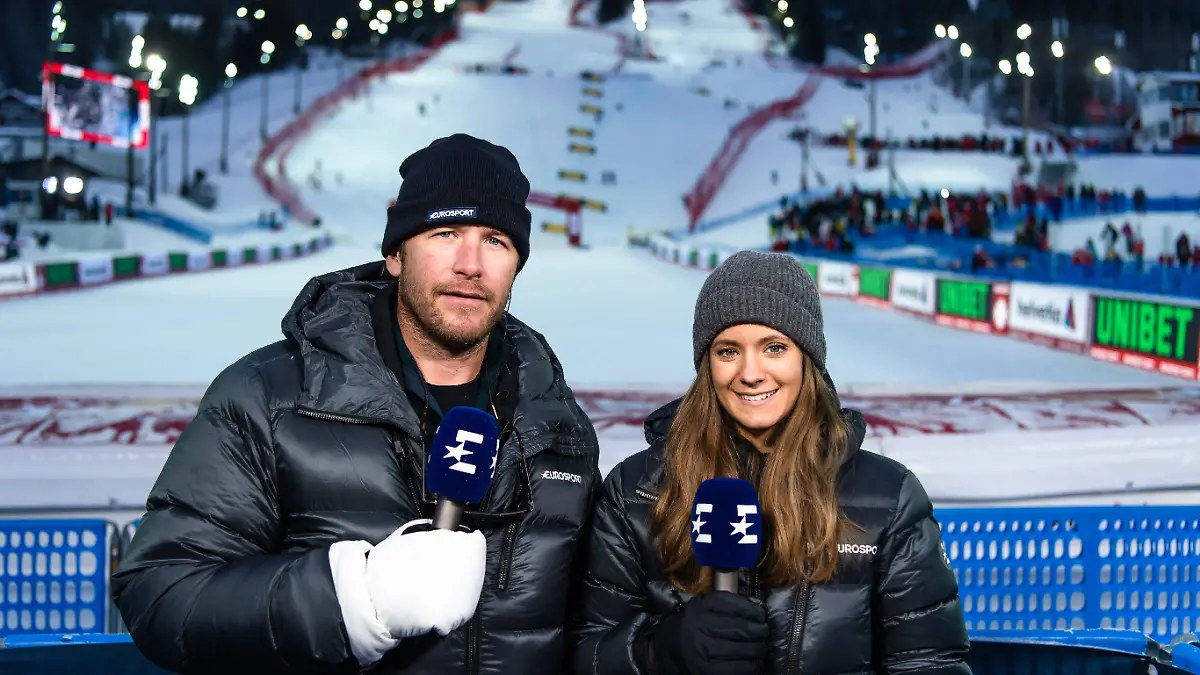 190208-Bode-Miller-and-Isabel-Boltenstern-in-the-Eurosport-studio-ahead-of-the-women-s-alpine-combination-during-the-FIS-Alpine-World-Ski-Championships-on-February-8-2019-in-uere