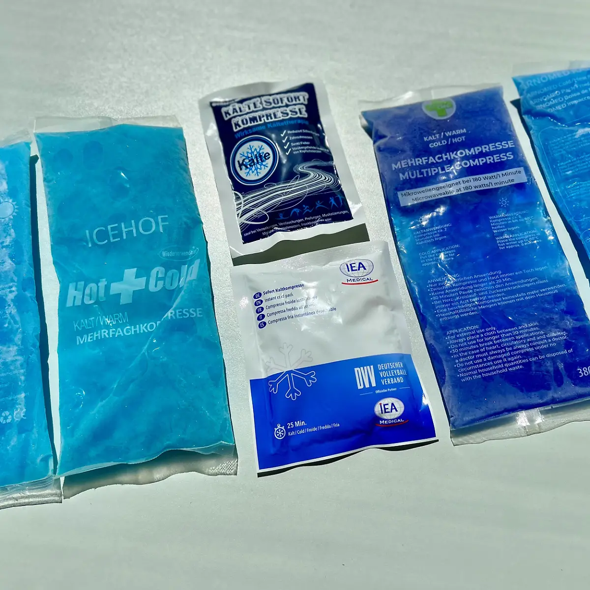 Kühlpads bei Verletzungen und Hitze im Test