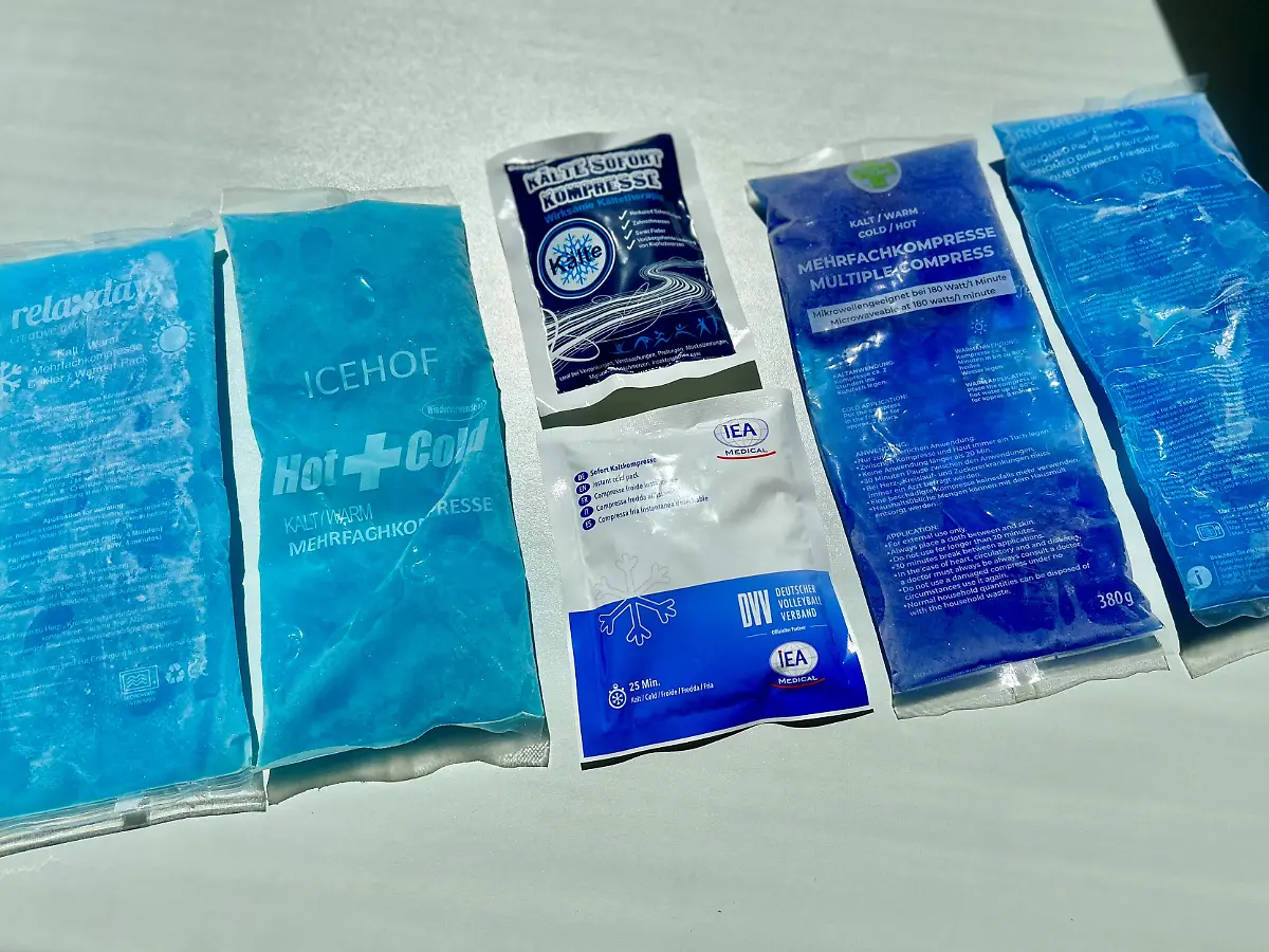 Kühlpads bei Verletzungen und Hitze im Test