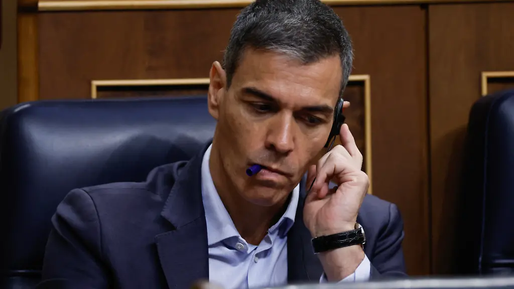 Spain-s-Prime-Minister-Pedro-Sanchez-attends-a-session-in-the-lower-house-of-parliament-at-the-Congress-of-Deputies-in-Madrid-on-June-24-2026-Spanish-Prime-Minister-Pedro-Sanchez-on-Wednesday-dismissed-allegations-of-widespread-corruption-against-his-Socialists-after-his-ex-top-aide-was-jailed-for-a-graft-scandal-that-risks-toppling-the-government-Sanchez-has-repeatedly-rejected-calls-to-step-down-arguing-that-his-government-should-be-judged-on-its-record-in-office-and-its-social-and-economic-policies