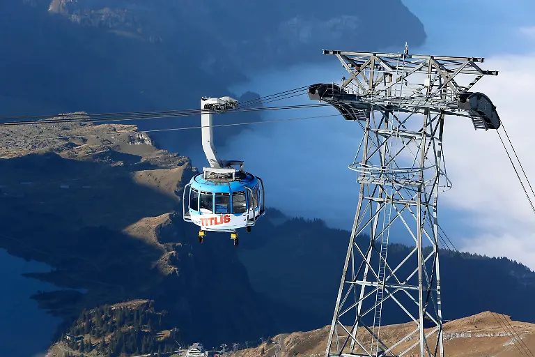Titlis-Rotair-Luftseilbahn-Obwalden-Europa-Schweiz-Europa