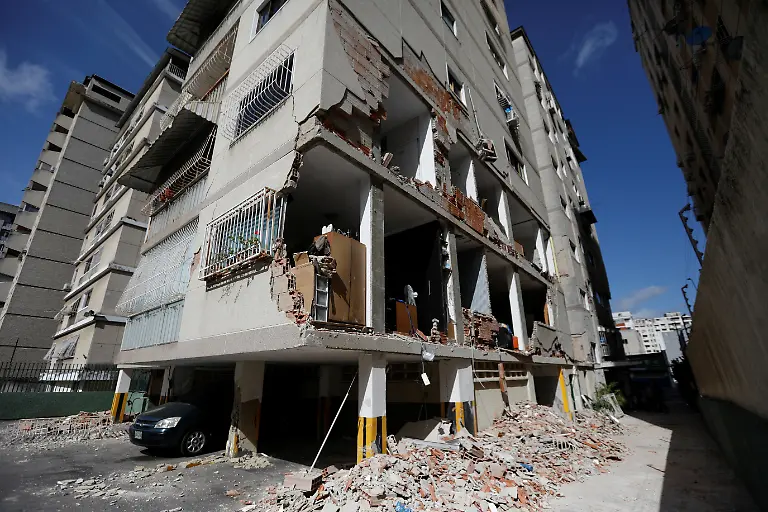 A-view-of-a-damaged-building-after-earthquakes-hit-the-country-in-Caracas-Venezuela-June-25-2026