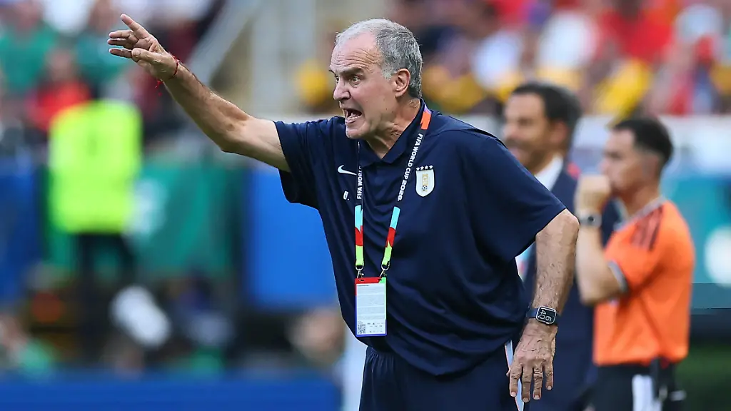 Soccer-Football-FIFA-World-Cup-2026-Group-H-Uruguay-v-Spain-Estadio-Guadalajara-Guadalajara-Mexico-June-26-2026-Uruguay-coach-Marcelo-Bielsa-reacts-REUTERS-Eloisa-Sanchez