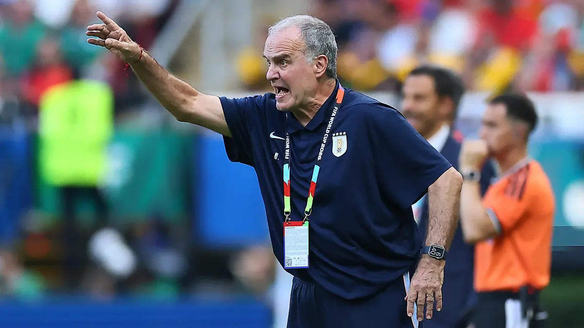 Soccer-Football-FIFA-World-Cup-2026-Group-H-Uruguay-v-Spain-Estadio-Guadalajara-Guadalajara-Mexico-June-26-2026-Uruguay-coach-Marcelo-Bielsa-reacts-REUTERS-Eloisa-Sanchez