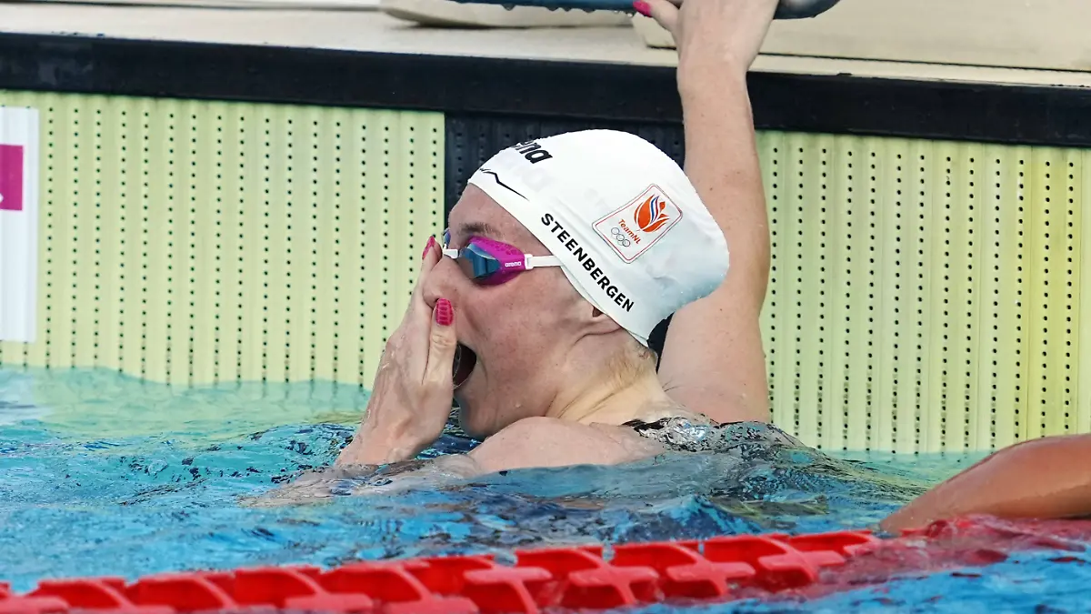 Marrit-Steenbergen-from-Nederland-100-fs-world-record-at-the-62-th-Trofeo-Settecolli-at-Foro-Italico-in-Rome-Italy-Saturday-June-27-2026-swimming