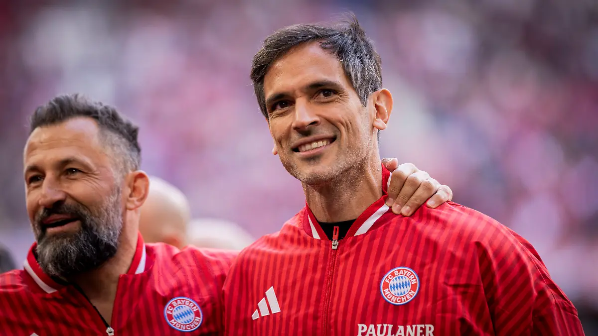 Munich-Germany-16th-Mai-2026-Hasan-SALIHAMIDZIC-und-Roque-Santa-Cruz-FC-Bayern-Muenchen-1-FC-Koeln-16-05
