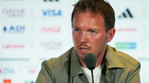 Germany-head-coach-Julian-Nagelsmann-attends-a-press-conference-ahead-of-the-World-Cup-round-of-32-soccer-match-between-Germany-and-Paraguay-in-Foxborough-Mass-near-Boston-Sunday-June-28-2026