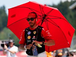 Formula One F1 Austrian Grand Prix Red Bull Ring Spielberg Austria June 28 2026 Ferrari S Lewis Hamilton During The Drivers Parade Ahead Of The Race REUTERS Lisa Leutner