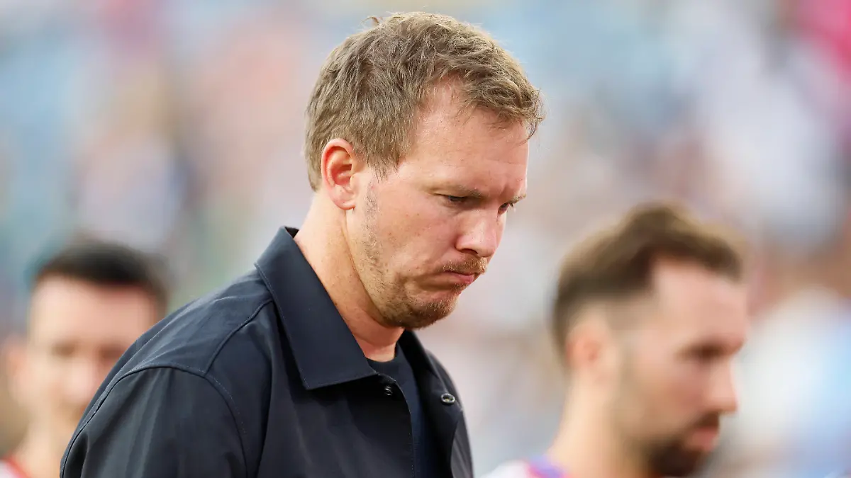 Germany-v-Paraguay-Round-Of-32-FIFA-World-Cup-WM-Weltmeisterschaft-Fussball-2026-Julian-Nagelsmann-Head-Coach-of-Germany-looks-dejected-after-defeat-in-the-FIFA-World-Cup-2026-Round-Of-32-match-between-Germany-and-Paraguay-at-Boston-Stadium-on-June-29-2026-in-Foxborough-Massachusetts