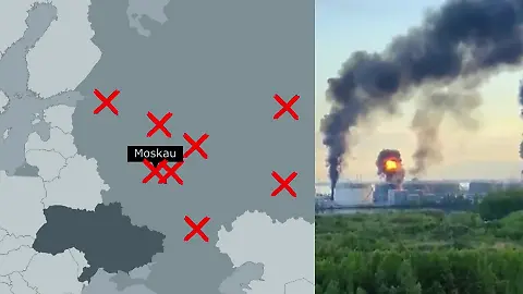 Russland Raffinerien