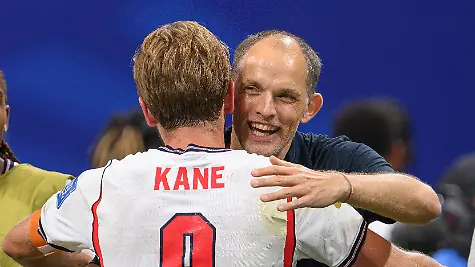 01-July-2026-England-v-Democratic-Republic-of-Congo-Atlanta-Stadium-R32-2026-World-Cup-USA-01-July-2026-England-v-Democratic-Republic-of-Congo-Atlanta-Stadium-R32-2026-World-Cup-USA-Thomas-Tuchel-hugs-England-s-goal-hero-Harry-Kane-at-the-end-of-the-match