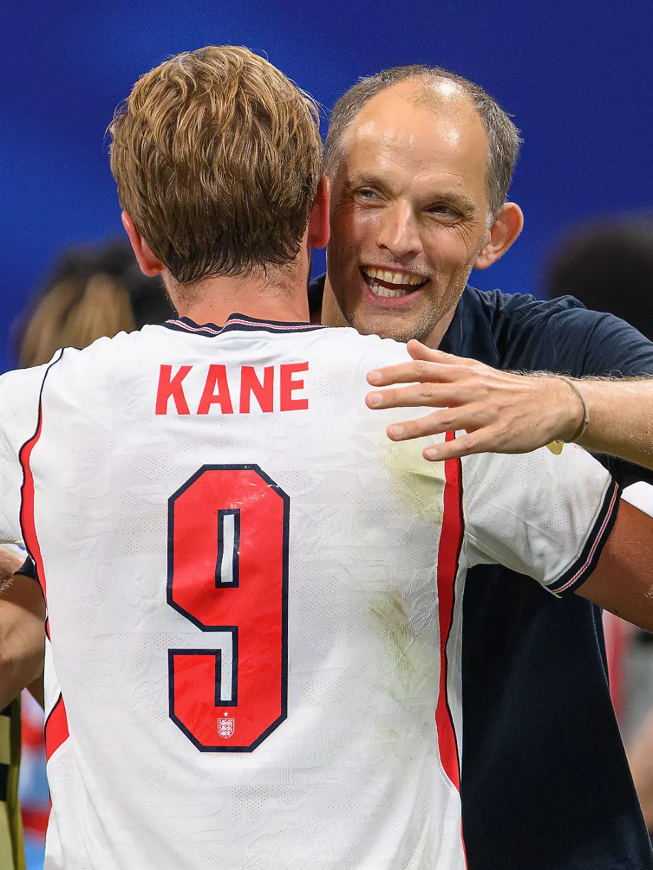 01-July-2026-England-v-Democratic-Republic-of-Congo-Atlanta-Stadium-R32-2026-World-Cup-USA-01-July-2026-England-v-Democratic-Republic-of-Congo-Atlanta-Stadium-R32-2026-World-Cup-USA-Thomas-Tuchel-hugs-England-s-goal-hero-Harry-Kane-at-the-end-of-the-match
