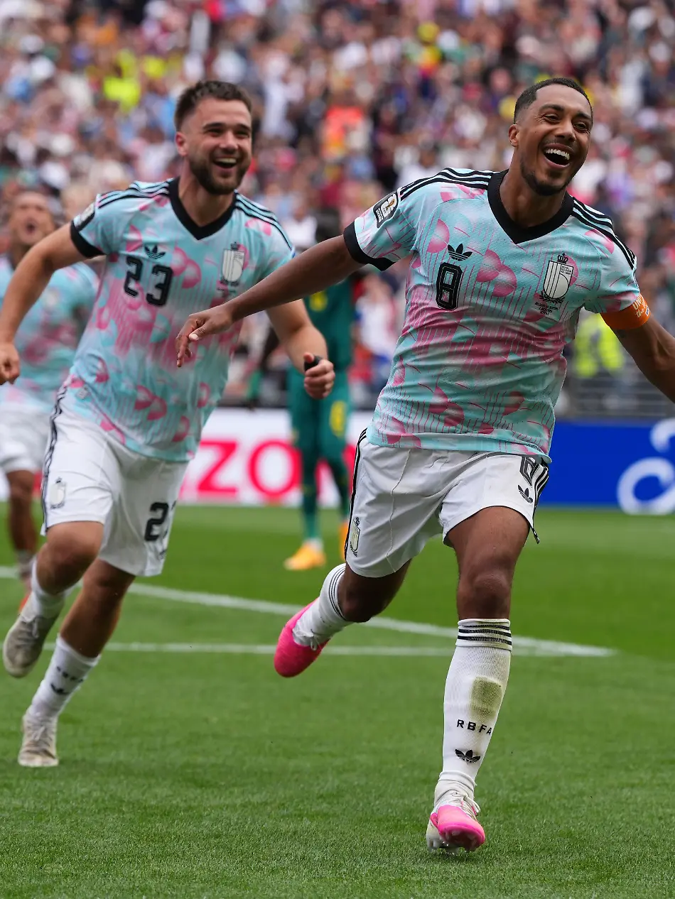 Belgium-s-Youri-Tielemans-8-celebrates-after-scoring-thrd-goal-during-the-World-Cup-round-of-32-soccer-match-between-Belgium-and-Senegal-in-Seattle-Wednesday-July-1-2026