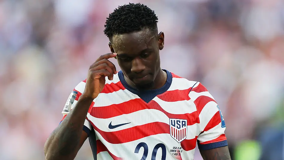 Soccer-Football-FIFA-World-Cup-2026-Round-of-32-United-States-v-Bosnia-and-Herzegovina-San-Francisco-Bay-Area-Stadium-Santa-Clara-California-U-S-July-1-2026-Folarin-Balogun-of-the-U-S