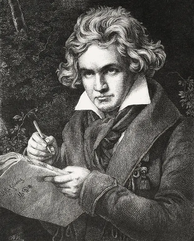 Illustration-Ludwig-van-Beethoven-mit-dem-Manuskript-der-Missa-solemnis-digital-bearbeitet-nach-einem-Gemaelde-von-Joseph-Karl-Stieler-1820