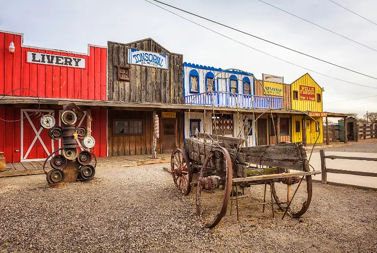 Seligman-Arizona-USA-January-2-2018-Facade-of-the-historic-Seligman-depot-situated-on-Route-66-and-built-in-1904
