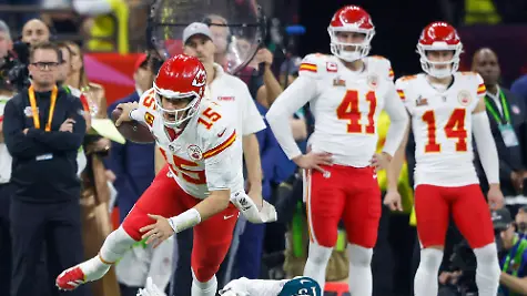 Kansas-City-Chiefs-quarterback-Patrick-Mahomes-15-runs-for-eight-yards-against-Philadelphia-Eagles-linebacker-Josh-Sweat-19-during-the-third-quarter-of-Super-Bowl-LIX-at-Caesars-Superdome-in-New-Orleans-on-Sunday-February-9-2025