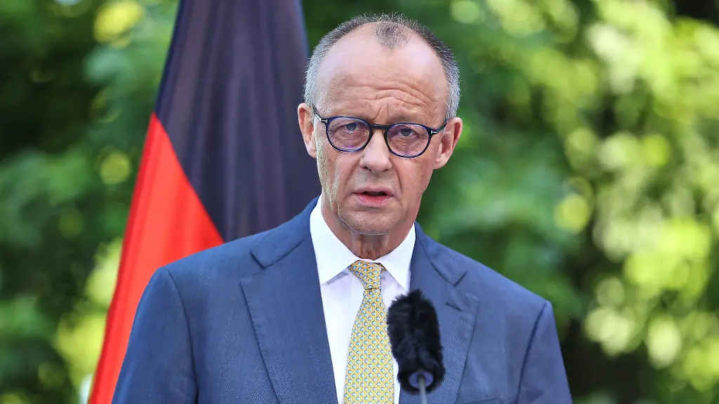 Berlin-Deutschland-Bundeskanzleramt-Pressekonferenz-nach-Koalitionsausschuss-Bundeskanzler-Friedrich-Merz-CDU