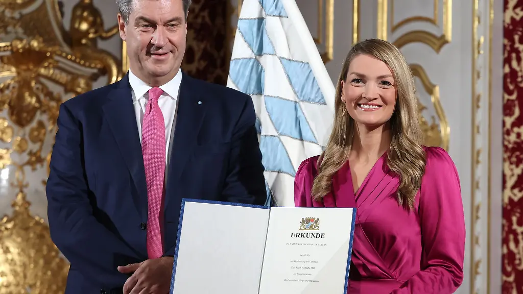 Soeders-eigene-Gesundheitsministerin-Gerlach-r-sieht-die-Plaene-der-schwarz-roten-Koalition-in-Berlin-zu-den-strengeren-Regeln-fuer-Krankschreibungen-kritisch