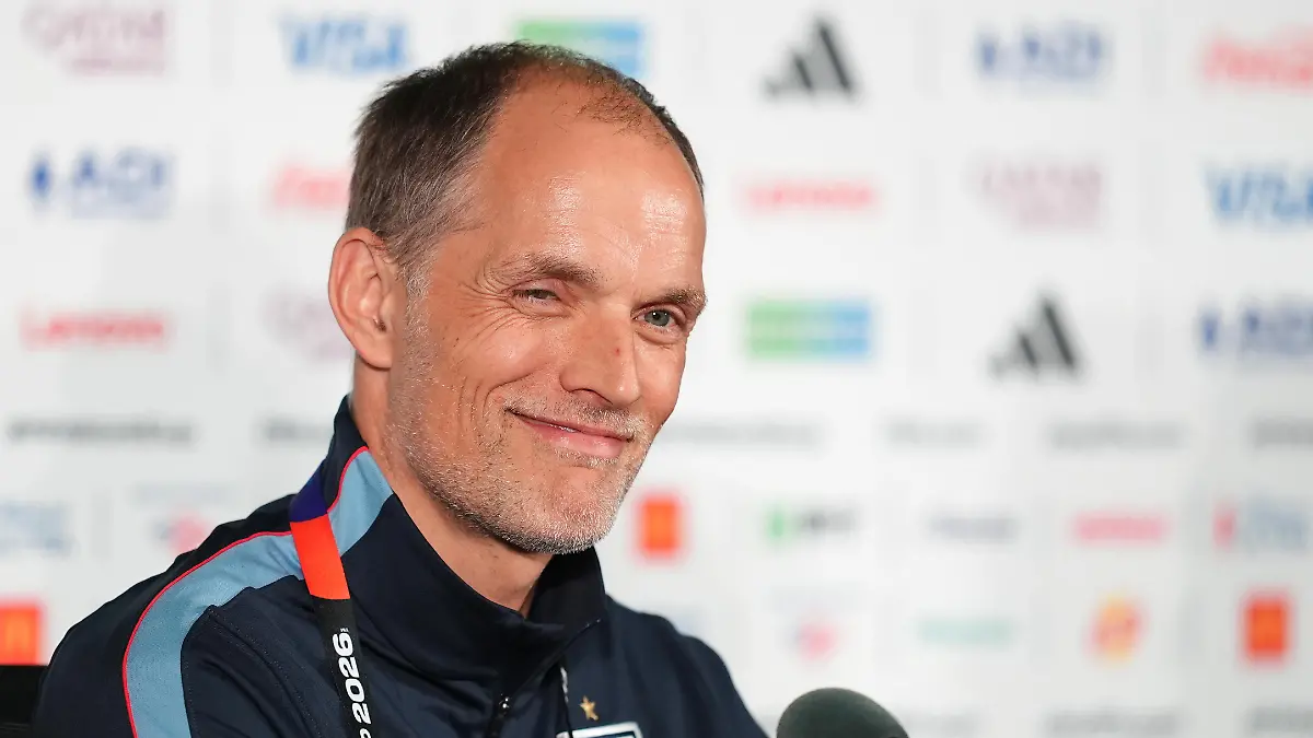 England-Press-Conference-Mexico-City-Stadium-Saturday-July-4-England-manager-Thomas-Tuchel-during-a-press-conference-at-the-Mexico-City-Stadium-Picture-date-Saturday-July-4-2026-Photo-credit-should-read-Martin-Rickett-PA-Wire-RESTRICTIONS-Use-subject-to-restrictions-Editorial-use-only-no-commercial-use-without-prior-consent-from-rights-holder