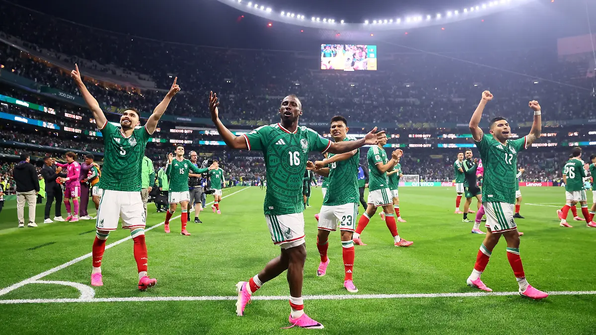 Soccer-Football-FIFA-World-Cup-2026-Round-of-32-Mexico-v-Ecuador-Estadio-Azteca-Mexico-City-Mexico-June-30-2026-Mexico-s-Orbelin-Pineda-Jesus-Gallardo-Johan-Vasquez-and-Julian-Quinones-celebrate-after-the-match-as-Mexico-qualify-for-the-round-of-16-stage-of-the-World-Cup-REUTERS-Eloisa-Sanchez
