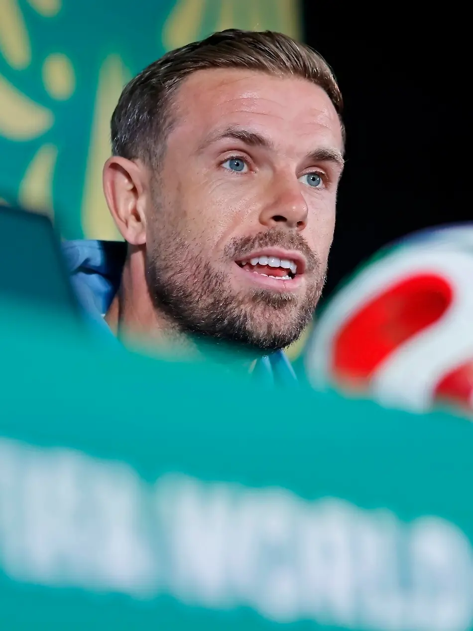 RECORD-DATE-NOT-STATED-4th-July-2026-Mexico-City-Stadium-Mexico-City-Mexico-FIFA-World-Cup-WM-Weltmeisterschaft-Fussball-Football-England-press-conference-PK-Pressekonferenz-Jordan-Henderson-of-the-England-speaks-HeulerxAndrey-DiaEsportivo