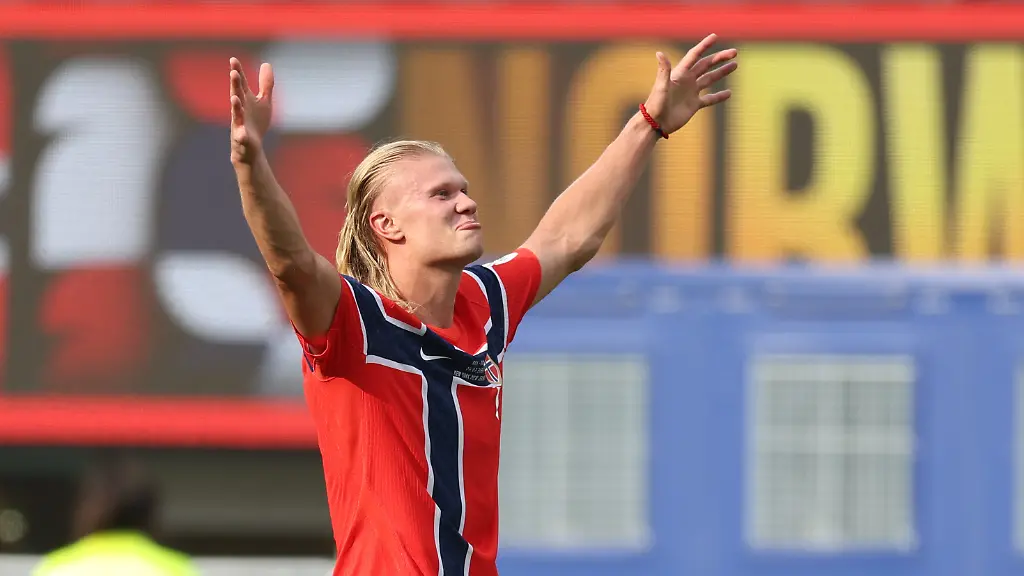260706-NEW-JERSEY-July-6-2026-Xinhua-Erling-Haaland-of-Norway-celebrates-scoring-during-the-round-of-16-match-between-Brazil-and-Norway-at-the-2026-FIFA-World-Cup-at-the-New-York-New-Jersey-Stadium-the-United-States-July-5-2026