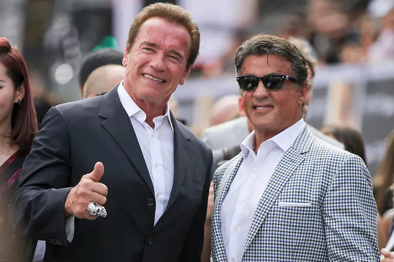 Arnold-Schwarzenegger-left-and-Sylvester-Stallone-arrives-at-the-LA-Premiere-of-Terminator-Genisys-at-the-Dolby-Theatre-on-Sunday-June-28-2015-in-Los-Angeles
