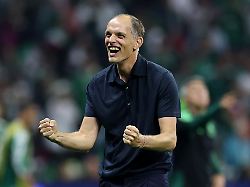 Soccer Football FIFA World Cup 2026 Round Of 16 Mexico V England Estadio Azteca Mexico City Mexico July 5 2026 England Manager Thomas Tuchel Celebrates After The Match REUTERS Paul Childs