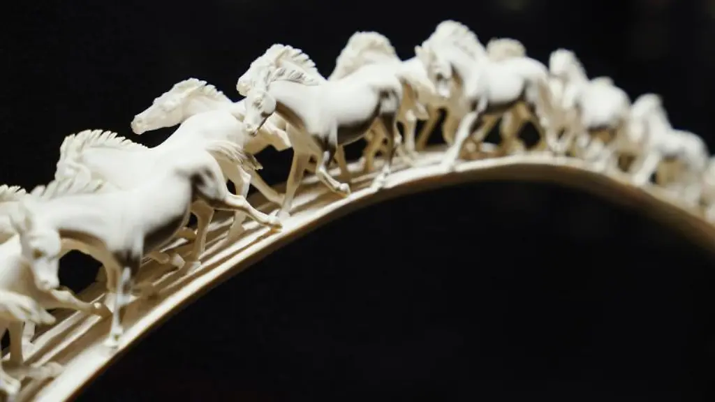 Die-Pferdebruecke-aus-Elfenbein-hergestellt-von-Rudolf-Schwinn-steht-im-Erbacher-Schloss