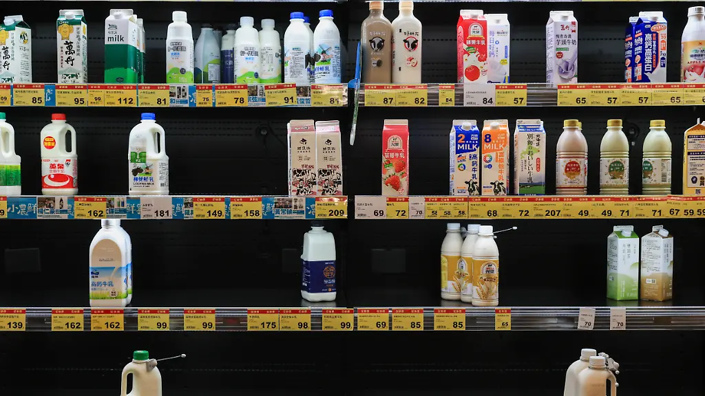 HUALIEN-COUNTY-TAIWAN-Aei-JULY-10-A-dairy-chiller-is-nearly-empty-at-a-supermarket-in-flood-prone-Guangfu-Township-as-residents-stock-up-on-necessities-ahead-of-the-arrival-of-Typhoon-Bavi-in-Guangfu-Township-Hualien-County-Taiwan-on-July-10-2026-Residents-in-flood-prone-and-low-lying-areas-across-the-island-have-been-ordered-to-evacuate-or-take-shelter-as-Typhoon-Bavi-is-expected-to-strike-Taiwan-with-powerful-winds-and-torrential-rain-disrupting-flights-schools-and-workplaces-in-several-cities-The-typhoon-is-expected-to-move-toward-China-in-the-coming-days