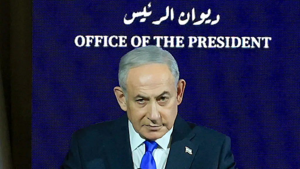 Israeli-Prime-Minister-Benjamin-Netanyahu-looks-on-during-a-ceremony-marking-the-50th-anniversary-of-Operation-Entebbe-at-the-President-s-Residence-in-Jerusalem-July-12-2026-Benjamin-Netanyahu-s-brother-Yonatan-was-killed-while-leading-the-1976-raid-to-rescue-hijacked-Israeli-hostages-from-Entebbe-Uganda