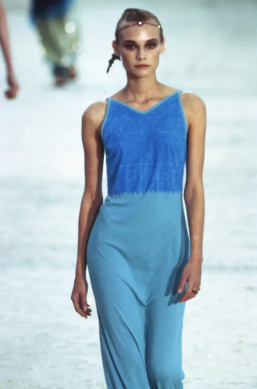 PARIS-FRANCE-OCTOBER-Diane-Kruger-walks-the-runway-at-the-Dries-Van-Noten-Ready-to-Wear-Spring-Summer-1997-fashion-show-during-the-Paris-Fashion-Week-in-October-1996-in-Paris-France