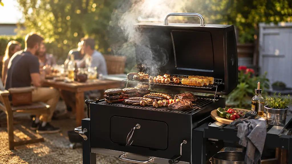 Sommerzeit-ist-Grillzeit-Holzkohlegrills-schaffen-echtes-BBQ-Feeling-im-eigenen-Garten
