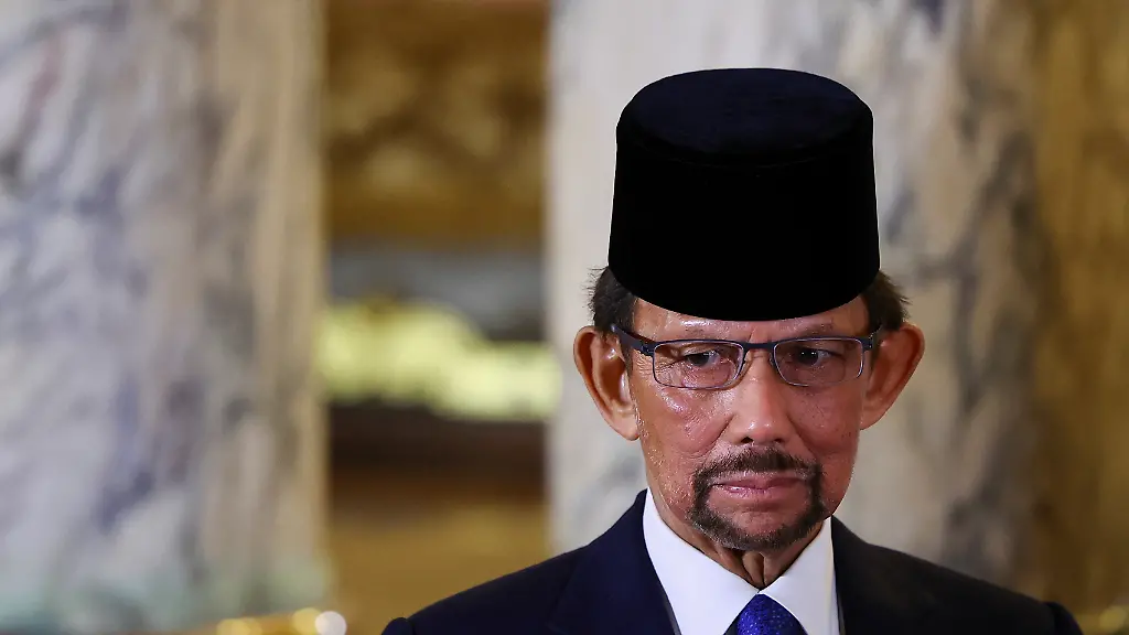 Brunei-s-Sultan-Hassanal-Bolkiah-looks-on-as-he-attends-a-meeting-with-Peru-s-President-Dina-Boluarte-at-the-government-palace-a-day-before-the-start-of-the-Asia-Pacific-Economic-Cooperation-APEC-summit-in-Lima-Peru-November-12-2024