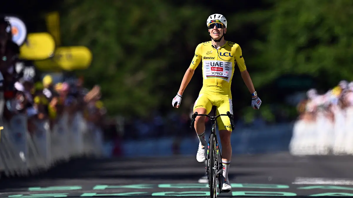 Slovenian-Tadej-Pogacar-of-UAE-Team-Emirates-XRG-and-pictured-as-he-crosses-the-finish-line-of-the-stage-11-of-the-2026-Tour-de-France-cycling-race-a-stage-of-161km-from-Vichy-to-Nevers-on-Wednesday-15-July-2026-The-113th-edition-of-the-Tour-de-France-starts-on-Saturday-4-July-in-Barcelona-Spain-and-will-finish-in-Paris-France-on-the-26th-of-July