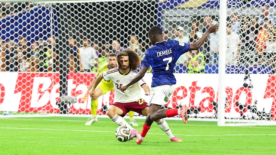 July-14-2026-Arlington-Tx-United-States-Ousmane-Dembele-player-of-France-and-Marc-Cucurella-player-of-Spain-during-the-FIFA-World-Cup-semifinal-match-between-France-and-Spain-at-Dallas-Stadium-in-Texas-United-States-on-Tuesday-July-14-2026