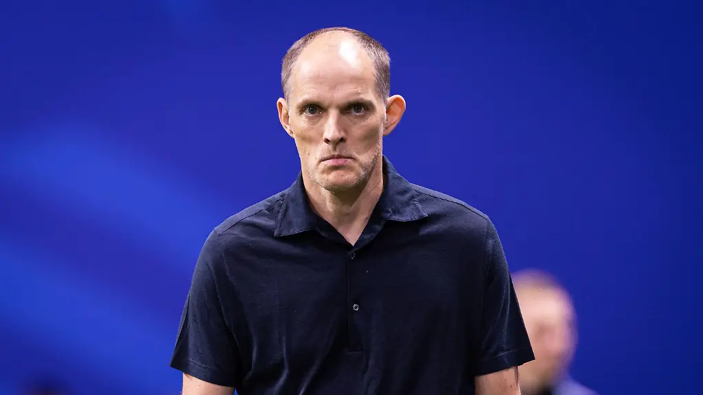 Atlanta-USA-15th-July-2026-ATLANTA-GA-JULY-15-Head-Coach-of-England-Thomas-Tuchel-looks-on-prior-to-the-FIFA-World-Cup-2026-Semi-Finals-match-between-England-and-Argentina-at-Atlanta-Stadium-on-July-15-2026-in-Atlanta-USA