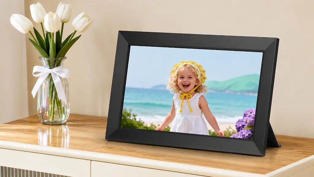 Ein-digitaler-Bilderrahmen-zeigt-Fotos-und-Videos-per-WLAN-direkt-auf-dem-Display-auch-von-unterwegs