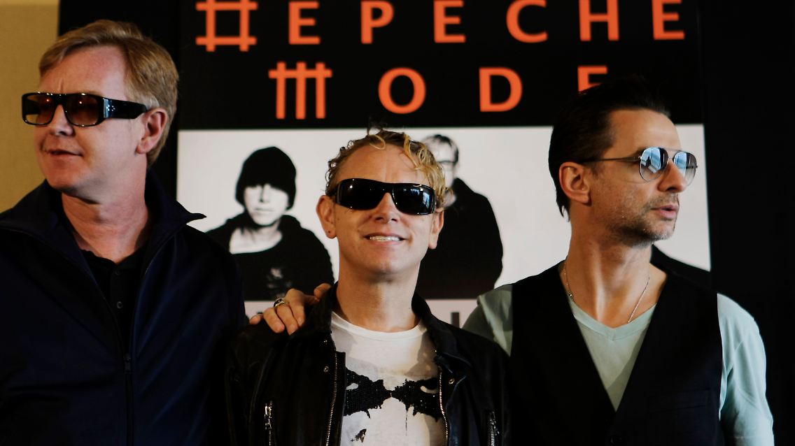 Martin Gore, Dave Gahan und Andrew Fletcher freuen sich auf die Tour!